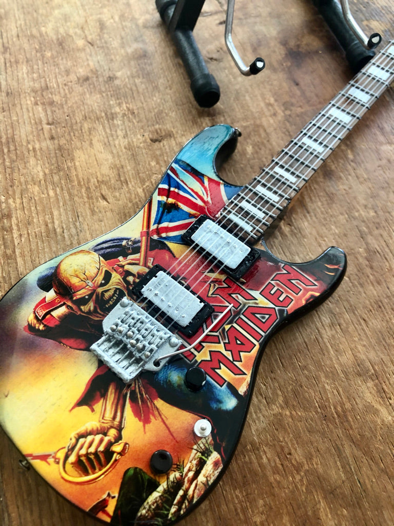 Iron Maiden Fender guitar replica collectable miniature