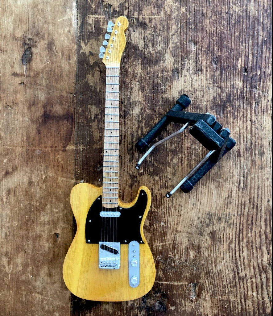 Miniature Fender Telecaster replica guitar collectable