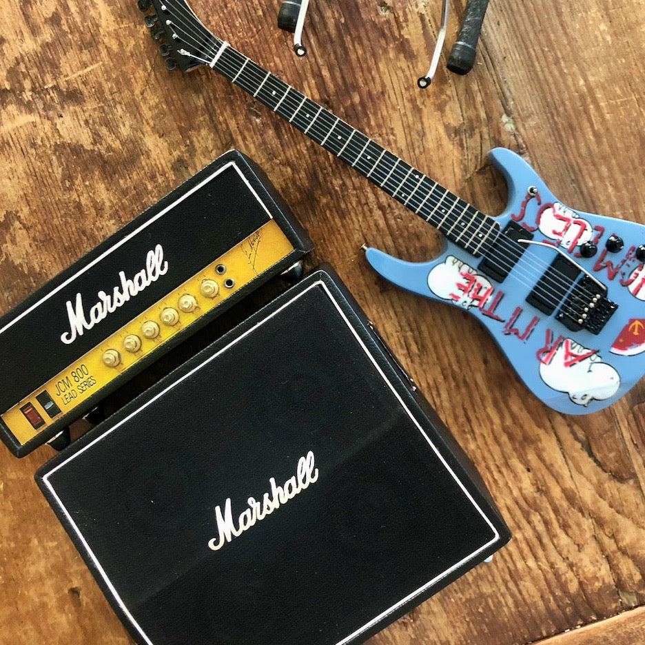 Miniature Marshall guitar amp